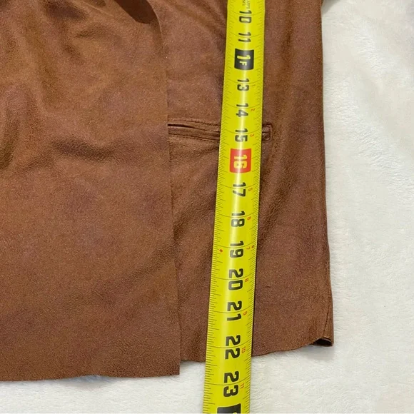 WORTHINGTON SIZE M Brown Suede Women's Jacket - Picture 3 of 9